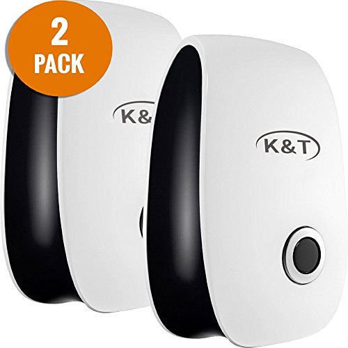 K&T Ultrasonic Pest Repeller, Ideal Indoor Repellent and Pest Control for Home, Cafe, Bakery, Restaurant (2-Pack) K&T Ultrasonic Pest Repeller, Ideal Indoor Repellent and Pest Control for Home, Cafe, Bakery, Restaurant (2-Pack)