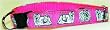Designer Maltese Dog Collar - Blue Maltese Collar - Small - Made in USA