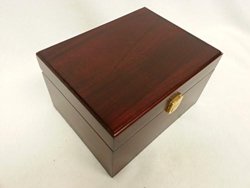 TR011 Adult Size-Photo Frame Paulowina Wood Cremation Urns,Box-Type Dark Brown Color (210 Cubic In.)