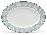 Noritake Rosella Blue Oval Platter, 14-inches