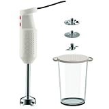 Bodum - Bistro Set - K11179-913Euro - Mixeur &Eacute;lectrique - 2 Disques + 1 Couteau + 1 Bol M&eacute;langeur - Blanc Cr&egrave;me