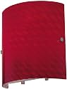 Lite Source LS-16846RED Fisk Wall Lamp with Red Glass Shade