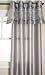 Stylemaster Fiesta Faux Silk Grommet Valance with Sequin Organza Silver, 56-Inch by 18-Inch
