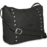 NBA Houston Rockets Pangea Black Leather Women's Mini Top Zip Handbag