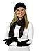 Women's 3 Piece Micro Fleece Hat, Scarf & Gloves Winter Set