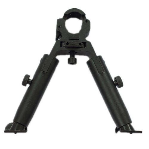 JINSE Tactical Bipod For Air Rifle Airgun Airsoft Gun Dragon Claw Clamp-on Sniper Shooter Bipod Steel Feet Center Height 5.1"