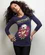 Ed Hardy Long-Sleeved Skull in Love Basic Tee