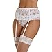 Silky Hosiery Women's 4-Strap Wide Lace Suspender Belt