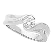 18K White Gold Diamond Solitaire Engagement Ring - 0.50 Ct.