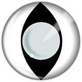 Funky Eyes Fashion Contact Lenses with Soloution & Case - Cat Eye White (30 days)