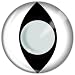 Pair of Cats Eye White Fashion Contact Lenses