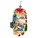 Large Wood Painted Hamsa by Yair Emanuel
