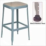 Lyon Workspace Products 1809(PP) 24' Stool-Pressed Wood Seat (Black Rubber Feet)