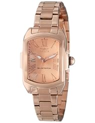 Invicta Womens 15158 Lupah Rose Gold Dial 18k Ion-Plated Stainless Steel Watch