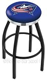 Columbus Blue Jackets 30 inch Swivel Bar Stool with Chrome Accent Ring