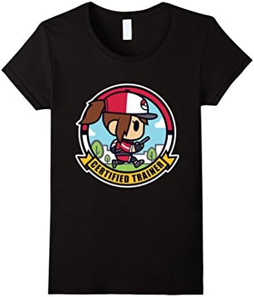 Women's Certified Trainer - Girl Edition Catch Em All T-Shirt Small Black