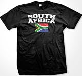 South Africa Flag International Soccer T-shirt, South African Soccer Mens T-shirt