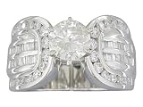 EGL Certified 1.80 cts Diamond Engagement Ring 14Kt White Gold