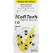 iCell Tech Size 10 Hearing Aid Batteries (60 batteries)
