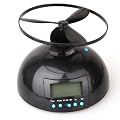 Flying Digital Alarm Clock - Black,New Flying Helicopter Novelty Alarm Clock Gadget,Flying Alarm Clock,Propeller Style Flying Alarm Clock,LED Digital Flying Alarm Clock,New Digital Alarm Clock Screw-Propeller Flying Style