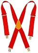 2" Wide Work Suspenders - 110Red Red Suspenders