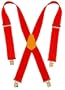 Custom LeatherCraft 110 RED Heavy Duty Work Suspenders
