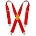 Custom LeatherCraft 110 RED Heavy Duty Work Suspenders