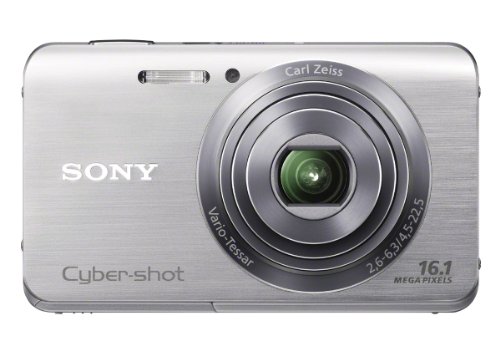 Sony Cyber-shot DSCW650 16.1 MP Digital Camera with 5x Optical Zoom and 3.0-Inch LCD (Silver) (2016 Model)