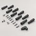 Taylor Cable 46052 LT1 180-Degree Black Spark Plug Boot with Terminals - Pack of 10