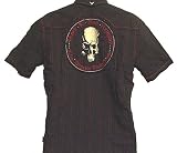 Fender Custom Shop Chapter 69 Embroidered Skull Bad Boy Rocker Shirt, Fender Custom Shop Shirt