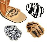 Foot Petals Tip Toes Cushions Shoe Inserts, 6 Pack of Cushions (3 Pair), Safari Prints