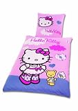Produkt-Bild: Global Labels G 50 600 HK6 115 Hello Kitty Renforce Bettw&auml;sche 135 x 200 cm Bettbezug und 80 x 80 cm Kissenbezug
