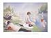 Bathers at Asnieres, Art Poster by Georges Seurat, size 14