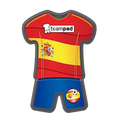Fanartikel Antirutschpad Autohalterung Antirutschmatte Halterung für Auto Armaturenbrett Pad Teampad als Ablage für Handy & Navi mit Fussball Weltmeisterschaft 2014 WM & EM Trikot Flagge Style – Spanien