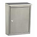 Metropolis Stainless Steel Locking Wall Mount Mailbox Swirl Pattern