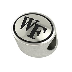 Wake Forest Demon Deacons Antiqued Bead Fits Most Pandora Style Bracelets