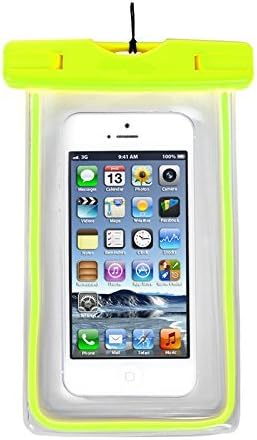 Blufang CLEARTOUCH IPX-8 Universal Waterproof Case Bag for Apple Iphone 6, 6plus, 5, 5s,5c,4, Samsung Galaxy, Note, Htc, Nokia, 100% CLEAR, GLOWS IN THE DARK, ANTI FOG, FLOATS, Call and Text underwater!