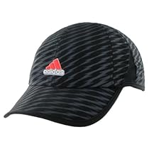 adidas Men's Adizero II Cap, Black/Bold Onix/Solar Red, One Size
