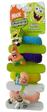 Spongebob Squarepants Hair Band - Sponge & Friends Silly Ponies 5pc