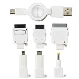 GREEN HOUSE 携帯電話 USB充電ケーブル(6コネクタ+MiniB5タイプ) GH-USB-7AD