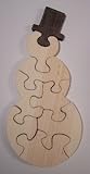 Wooden Educational Jig-Saw Puzzle - Snowman