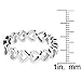 Women's Stainless Steel Open Heart Eternity Ring (5 mm)