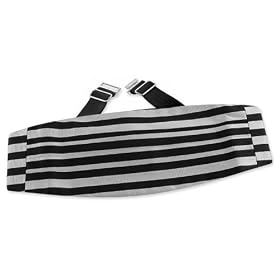 Reggimento by Principessa silver silk cummerbunds
