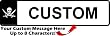 Customized Front Registration Plates  Jolly Roger Flag