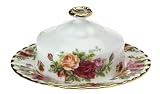 Royal Albert Old Country Roses Round Covered Butter Dish