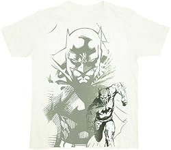 DC Comics Big Faded Batman Vector White T-shirt Tee