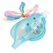 Gino Blue Hard Plastic Press Button Conch Shape Light Flash Pendant