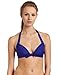 Calvin Klein Women's Dot Print Retro Bra Swimsuit Top,Sapphire,34B