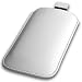 White Leather Pouch Case Xylo-Cover with Pull Up Cord: for the Apple iPhone 3G / 3GS Mobile Phone.