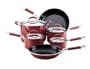 Farberware 11970 Millenium 10 Piece Set, Red